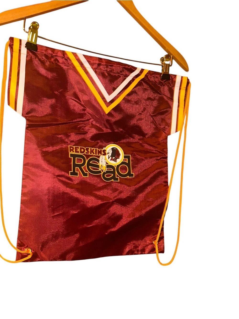 NFL Washington Redskins Commanders Drawstring Gym Sack jersey print Backpack